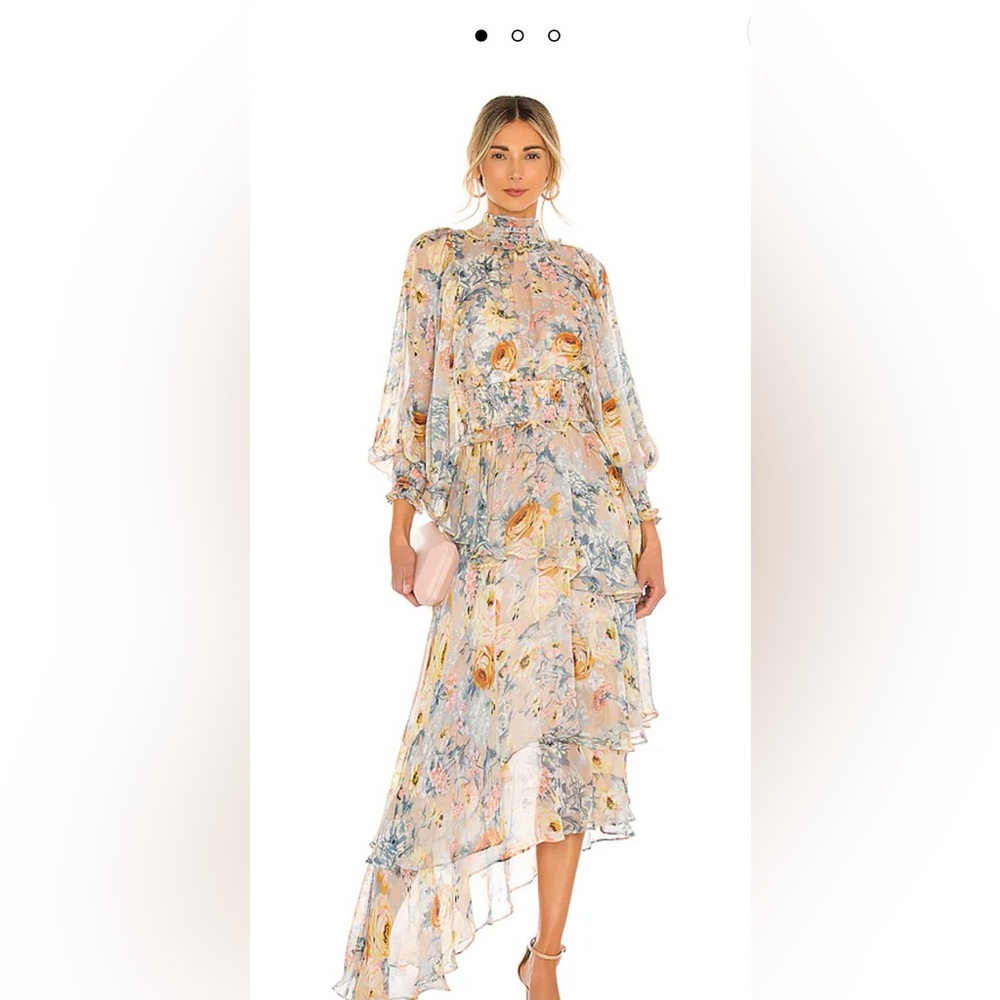 Elliatt Pastel Floral Long Sleeve Dress- Astrid Dress